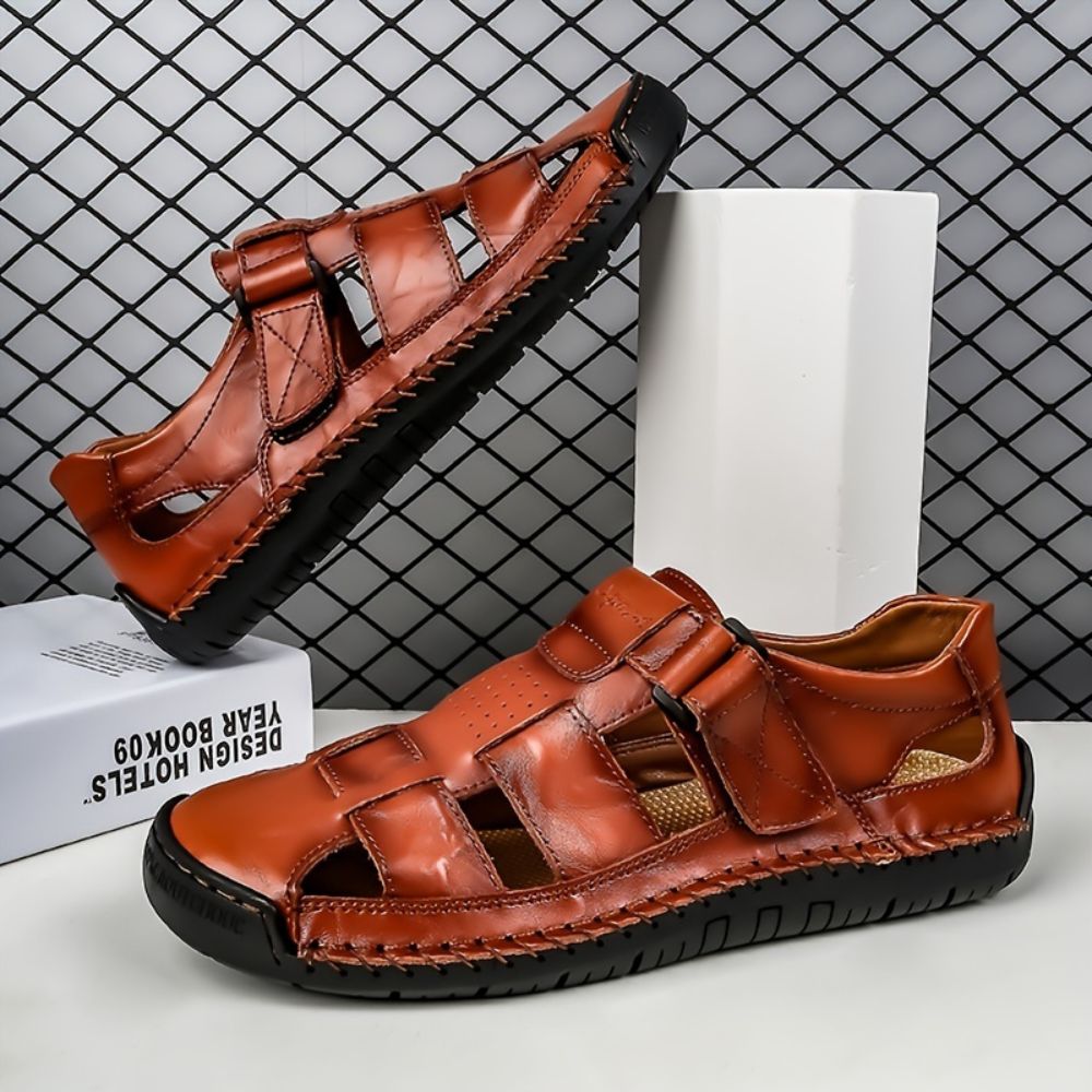 Men adjustable strap outdoor sandals