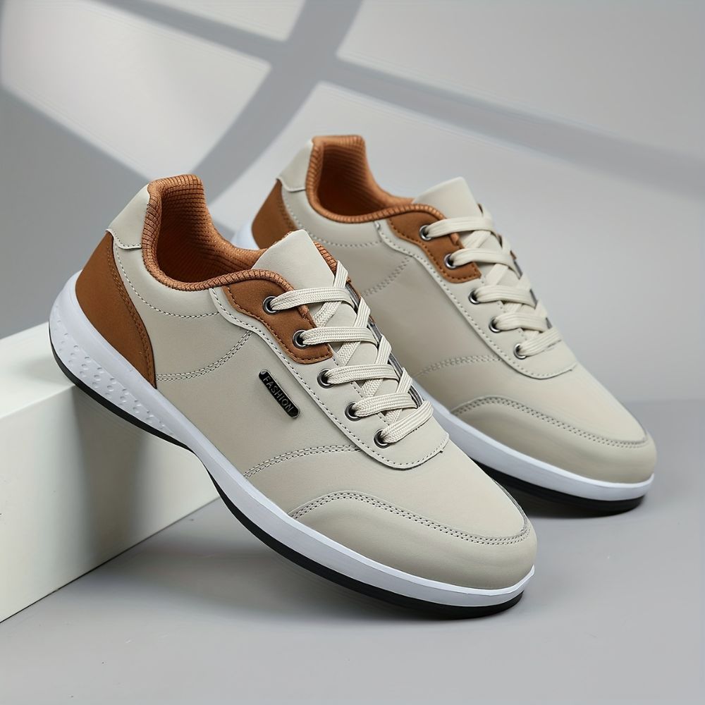 Men lace up casual everyday sneakers