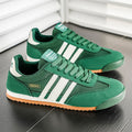 Men lace up striped casual training sneakers