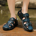 Men adjustable strap outdoor sandals