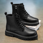 Men's hiking boots with lace-up closure