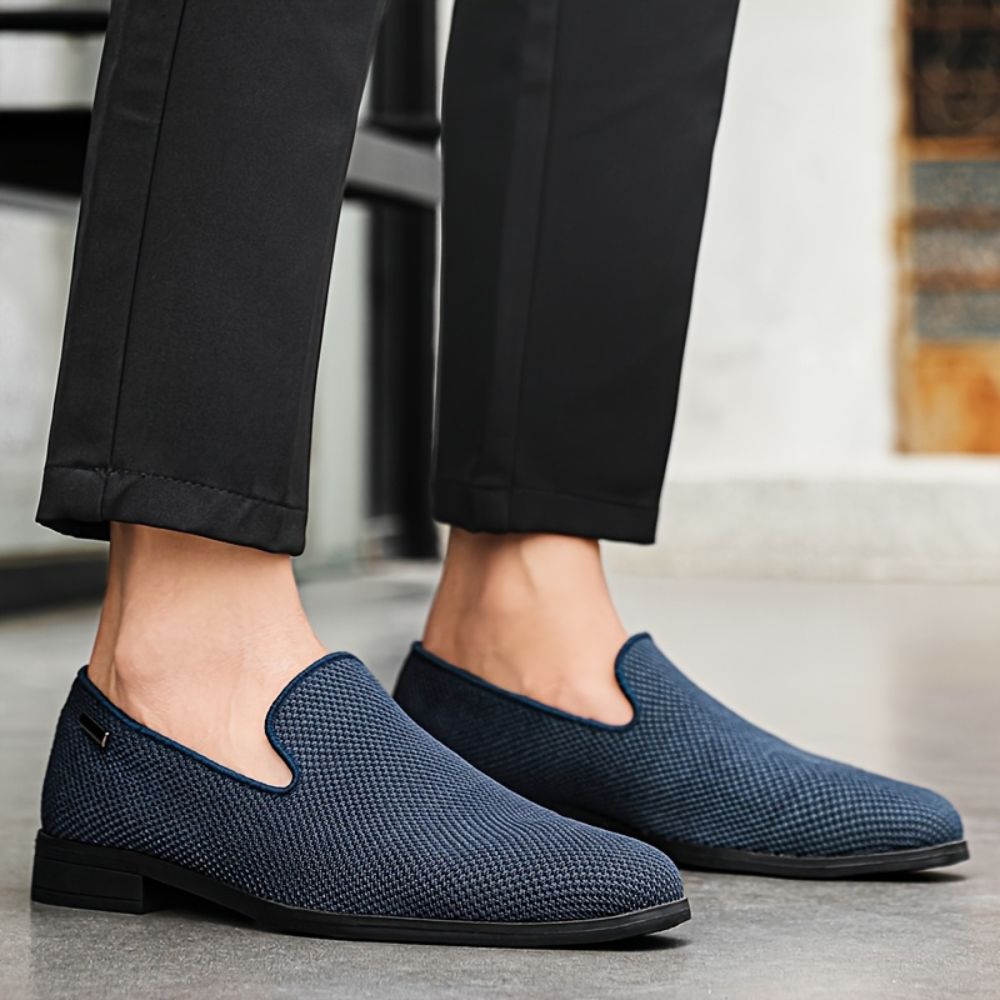 Men breathable slip on casual loafers