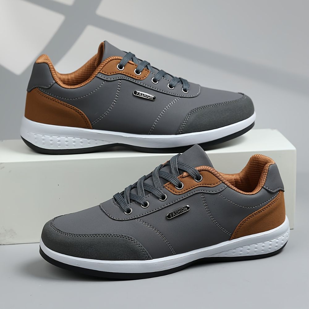 Men lace up casual everyday sneakers