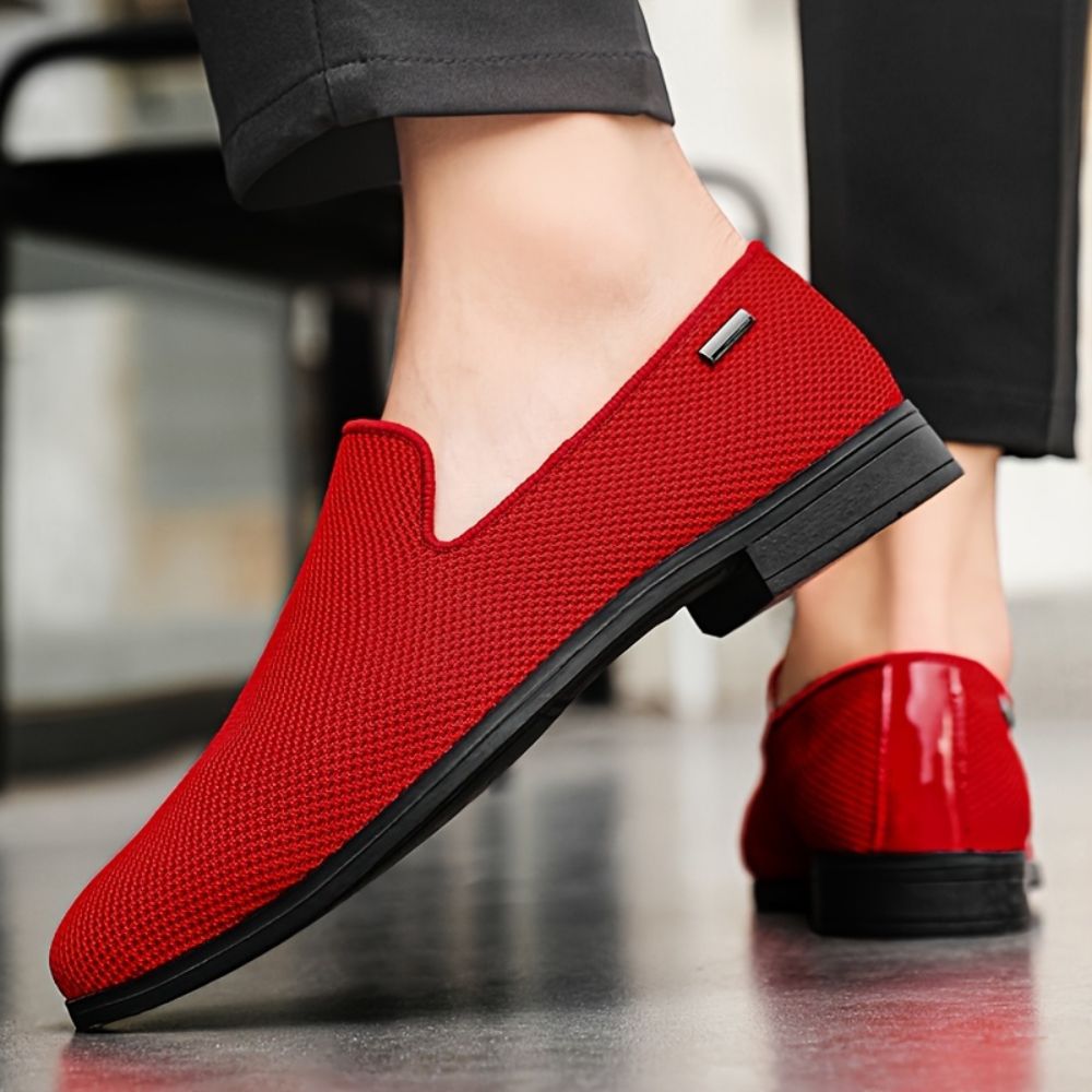 Men breathable slip on casual loafers