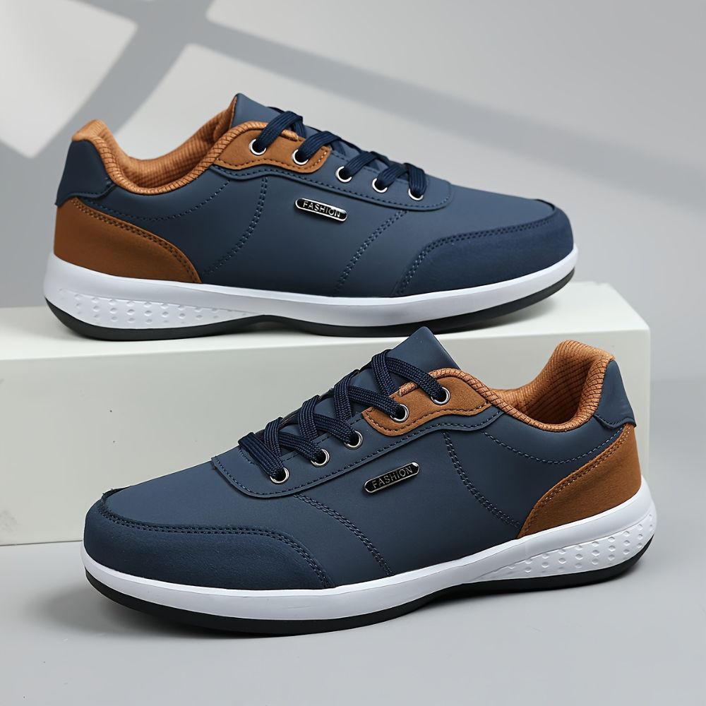 Men lace up casual everyday sneakers