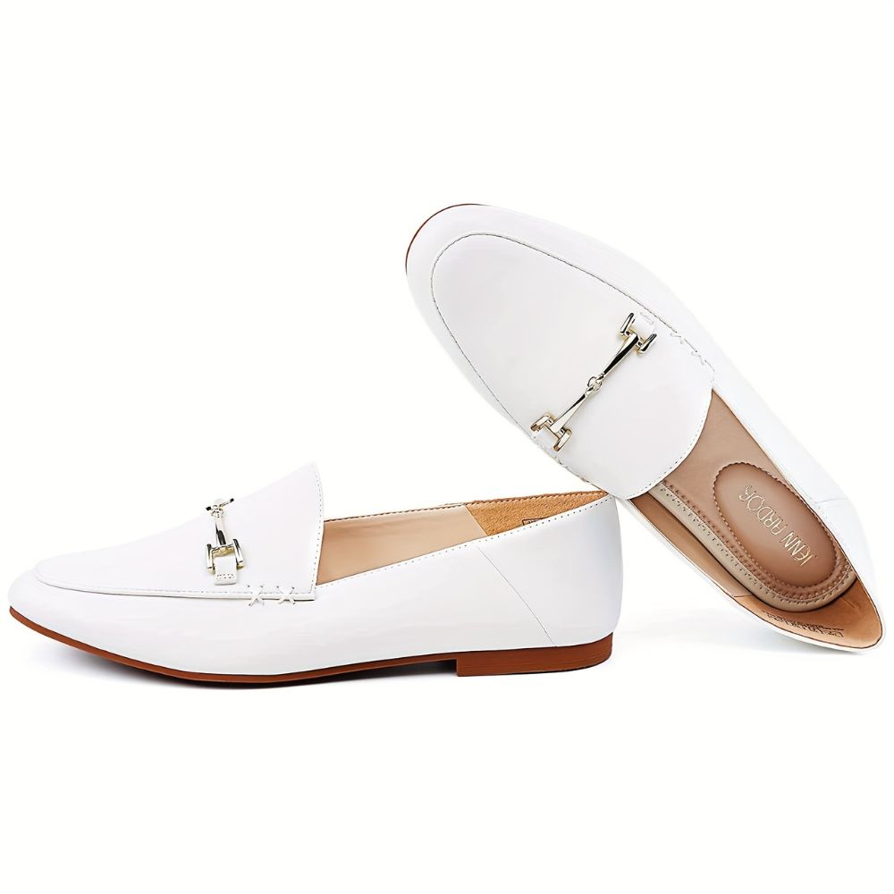 Women’s slip-on penny loafers with pointed toes