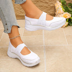Women's elastic strap sneakers