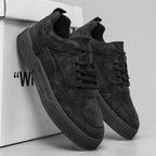 Men lace up low top casual sneakers