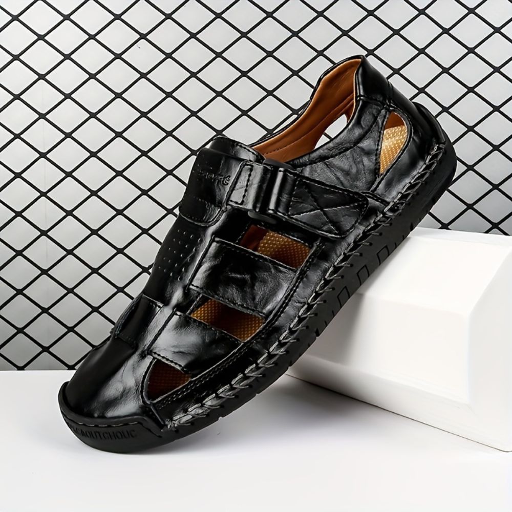 Men adjustable strap outdoor sandals