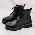 Men's hiking boots with lace-up closure