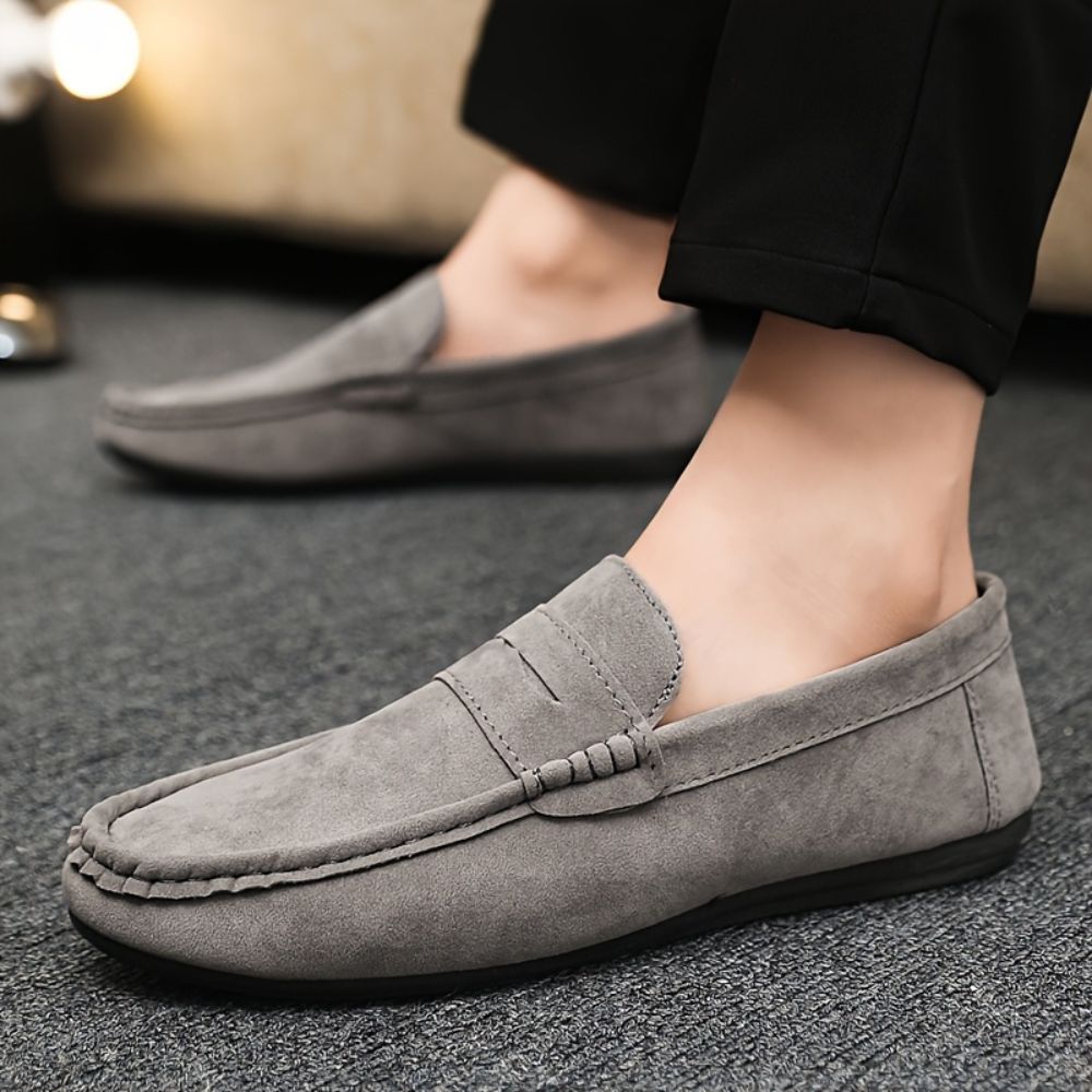 Men slip on casual low top loafers