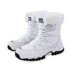 Women’s high-top snow boots with thick sole