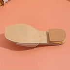 Women's chunky heel sandals with buckle