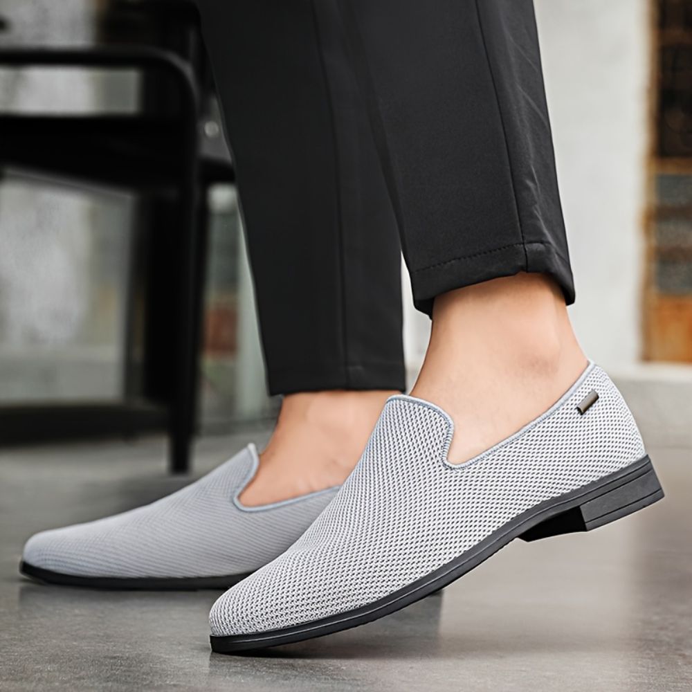 Men breathable slip on casual loafers
