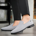 Men breathable slip on casual loafers