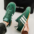 Men lace up striped casual training sneakers