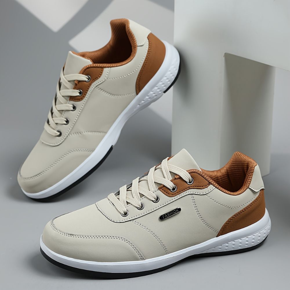 Men lace up casual everyday sneakers