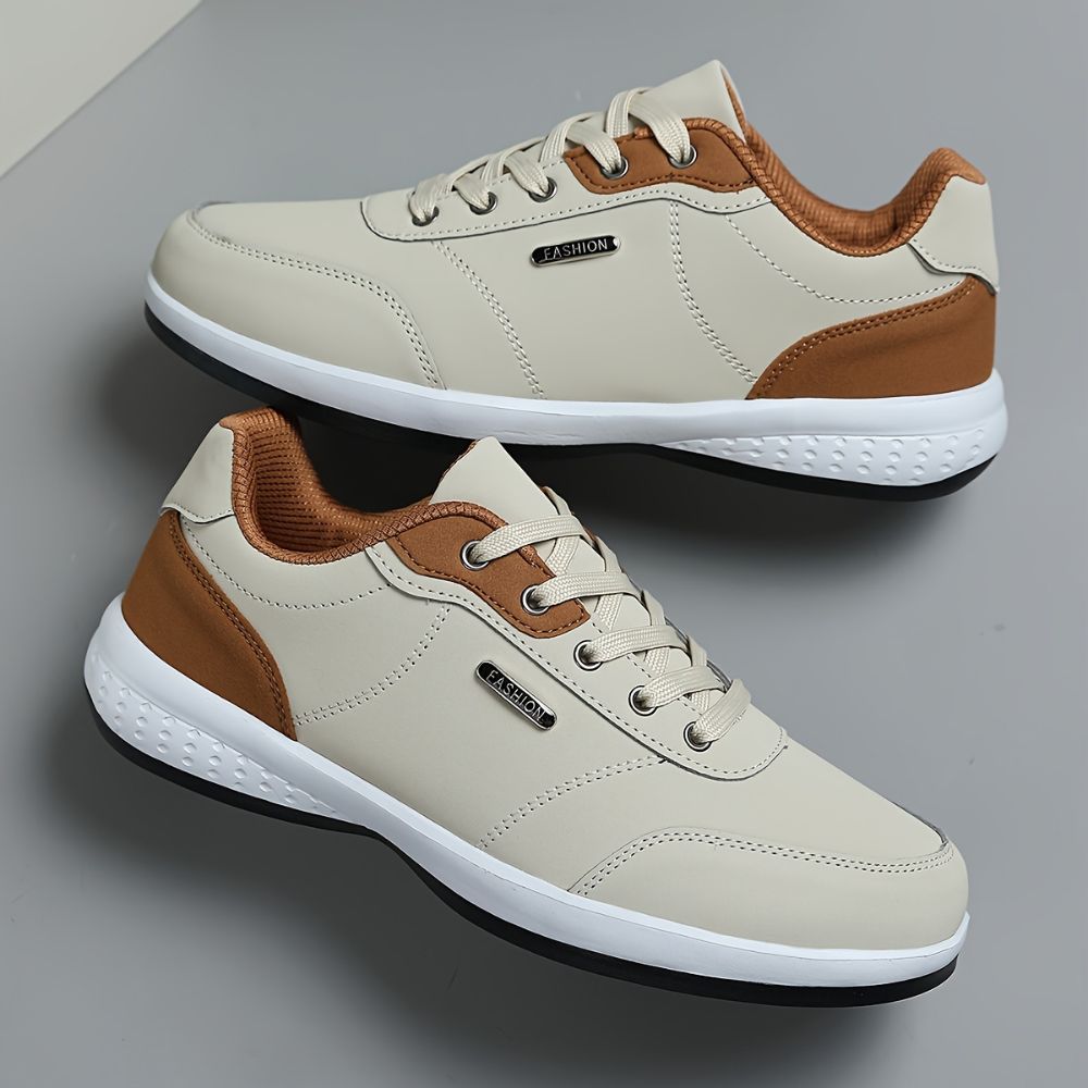 Men lace up casual everyday sneakers