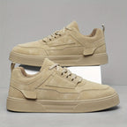 Men lace up low top casual sneakers